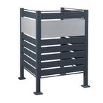 [en.casa] Containerombouw Uusikaupunki 120x91x91 cm antracie, Verzenden, Nieuw