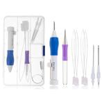 Punchnaalden verstelbare kunststofset 7 delig diy 1.3mm, Ophalen of Verzenden, Nieuw
