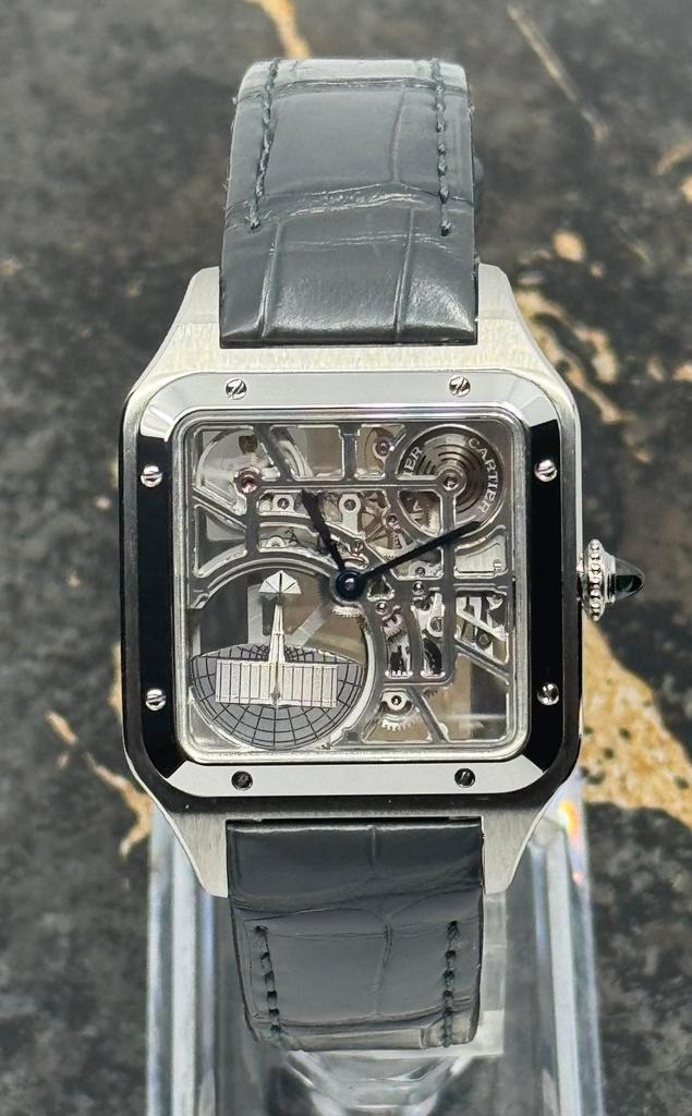 Cartier - Skeleton Santos Dumont - WHSA0032 - New 2025, Sieraden, Tassen en Uiterlijk, Horloges | Heren, Polshorloge, Nieuw