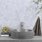 Waskom Differnz Marba Rond 42x42x13 cm Beton Donker, Doe-het-zelf en Verbouw, Sanitair, Ophalen of Verzenden, Nieuw