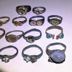 Middeleeuws Brons, Zilver Ring - Lot 14 ringen (Zonder