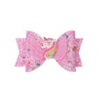 Prinsessenjurk - Unicorn strik - glitter pink