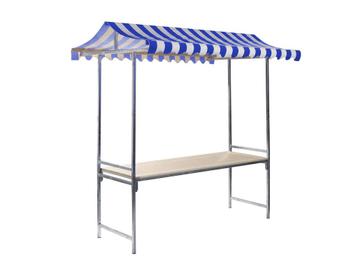 Marktkraam Professional blauw/wit | 2000x1510x2320(h)mm VEBA beschikbaar voor biedingen