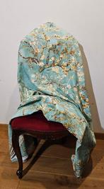 560x280cm! Van Gogh stof Bloesem in Bloei aqua groen