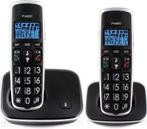 Fysic FX-6020 - Big Button Dect telefoon - 2 handsets - Zwar, Verzenden, Nieuw