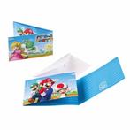 Super Mario Uitnodigingen 8 stuks, Nieuw, Ophalen of Verzenden