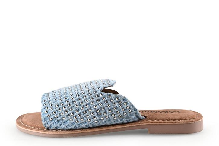 Lazamani slippers in maat 38 Blauw | 15% korting, Kleding | Dames, Schoenen, Blauw, Zo goed als nieuw, Slippers, Verzenden