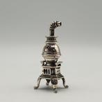 Stufa in Argento 800 fiorentino - Figuur - .800 zilver, Antiek en Kunst