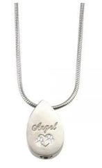 Assieraad, ashanger traan dierenpoot Angel, Sieraden, Tassen en Uiterlijk, Nieuw, Zilver, Overige materialen, Kruis of Symbool