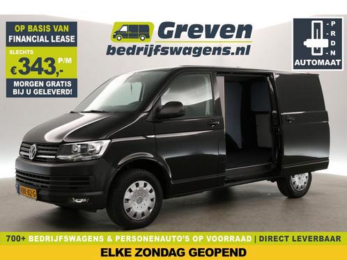 Volkswagen Transporter 2.0 TDI L1H1 150PK AUT Airco Cruise, Auto's, Bestelauto's, Te koop, Automaat, Financial lease, Diesel, Zwart