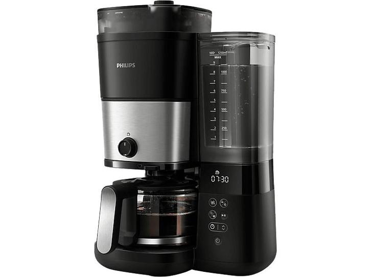 Philips -  All-in-1  Filterkoffiezetapparaat Zwart, Witgoed en Apparatuur, Koffiezetapparaten, 10 kopjes of meer, Nieuw, Koffiemachine