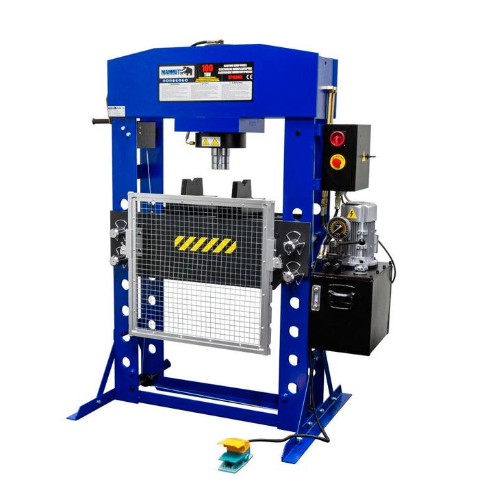 Werkplaatspers elektrisch met handlier 100 ton, Auto diversen, Autogereedschap, Ophalen