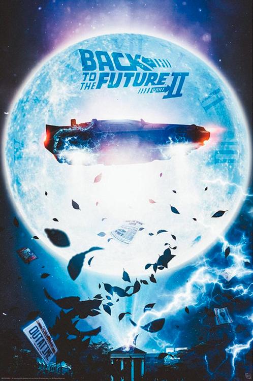 Poster Back To The Future Flying Delorean 61x91,5cm, Verzamelen, Posters, Nieuw, A1 t/m A3, Verzenden