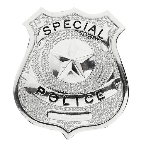 Politie Badge, Hobby en Vrije tijd, Feestartikelen, Nieuw, Verzenden