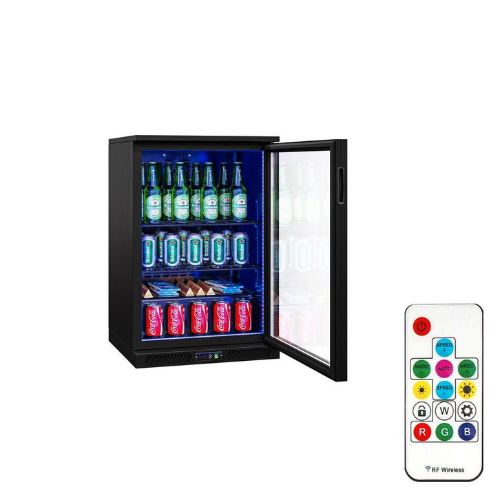 GGM Gastro | Barkoelkast - 600mm - 130 liter - met 1 glazen, Witgoed en Apparatuur, Koelkasten en IJskasten, Nieuw, Verzenden
