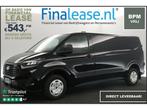 Ford Transit Custom 300 L2H1 Trend BPM VRIJ Airco Cam €533pm, Auto's, Bestelauto's, Zwart, Nieuw, Ford, Lease