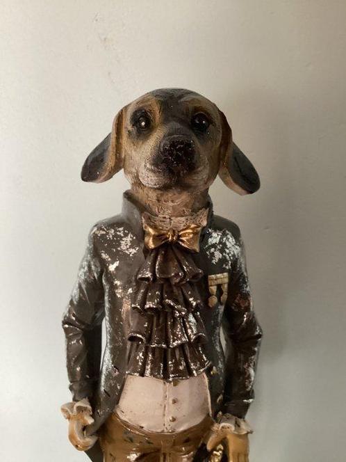 Beeld, Dog Gentleman - 34 cm - polystone, Antiek en Kunst, Curiosa en Brocante