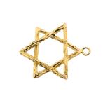 Gouden hanger van een Davidster (religieus, kettinghanger), Overige merken, Goud, Gebruikt, Ophalen of Verzenden