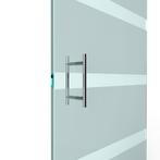 T-greep voor glazen deur ø 19mm - L: 300x200mm - chroom, Doe-het-zelf en Verbouw, Deuren en Horren, Ophalen of Verzenden, Nieuw