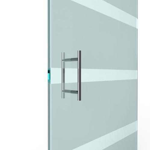T-greep voor glazen deur ø 19mm - L: 300x200mm - chroom, Doe-het-zelf en Verbouw, Deuren en Horren, Nieuw, Ophalen of Verzenden