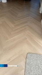 PVC vloer  visgraat vloer inclusief pvc vloer leggen, Ophalen, PVC Vloer Visgraat Vloer, 75 m² of meer, Grijs