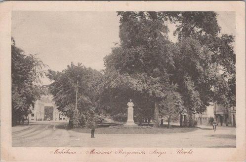 UTRECHT - Maliebaan - Monument Burgemeester Reiger, Verzamelen, Ansichtkaarten | Nederland, Verzenden