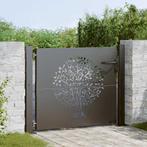 vidaXL Tuinpoort met slot Zwart 85 x 105 cm Poedergecoat, Verzenden, Nieuw
