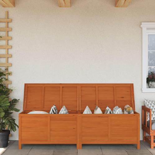 vidaXL Tuinbox 198,5x50x56,5 cm massief vurenhout bruin, Tuin en Terras, Overige Tuin en Terras, Nieuw, Verzenden