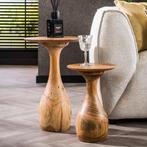 *WOONWINKEL* Bijzettafel Set Van 2 Accacia Hout, Huis en Inrichting, Tafels | Bijzettafels, Verzenden, Nieuw