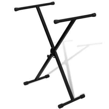 vidaXL Keyboardstandaard verstelbaar enkelvoudig X-frame beschikbaar voor biedingen