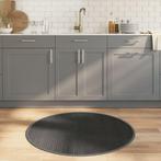 vidaXL Vloerkleed rond 100 cm bamboe grijs, Verzenden, Nieuw, Grijs