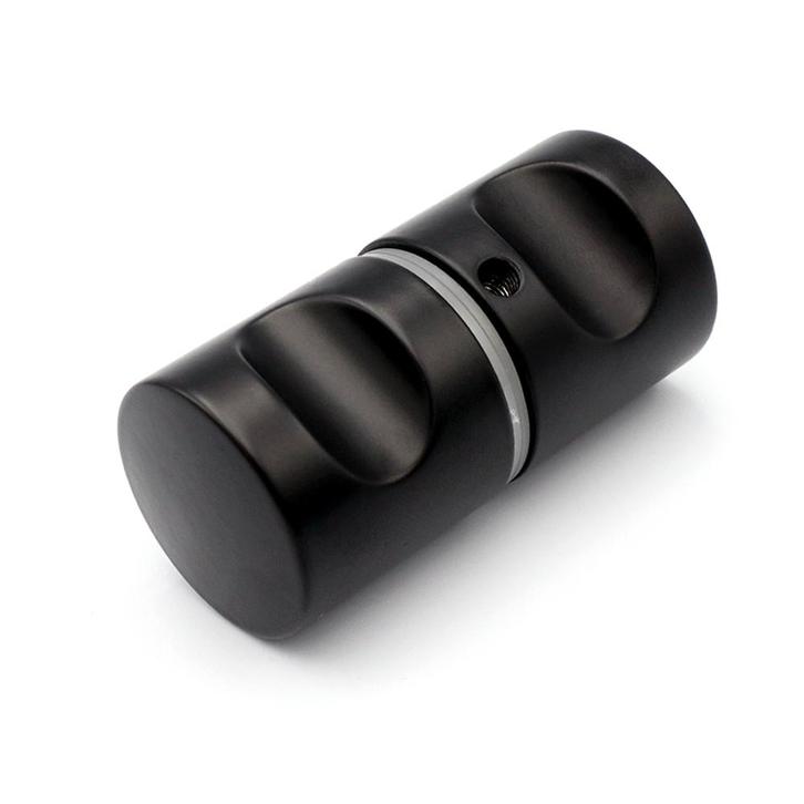 Douchedeurknop 707 rond 30mm - Zwart, Doe-het-zelf en Verbouw, Glas en Ramen, Nieuw, Ophalen of Verzenden