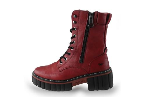 Mustang Veterboots in maat 38 Rood | 10% extra korting, Kleding | Dames, Schoenen, Rood, Zo goed als nieuw, Overige typen, Verzenden