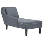vidaXL Chaise longue met kussen&rechterarmleuning fluweel, Verzenden, Nieuw