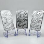Australië. 1 Dollar 2025 Dragon Rectangular Lot of 3x 1 oz