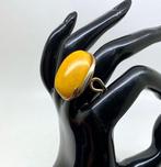 Ring met natuurlijke amber in sterling zilver - Barnsteen -, Verzamelen