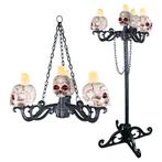 Halloween Decoratie Verlichte Schedel Kandelaar Hangend Of, Hobby en Vrije tijd, Feestartikelen, Verzenden, Nieuw, Overige typen