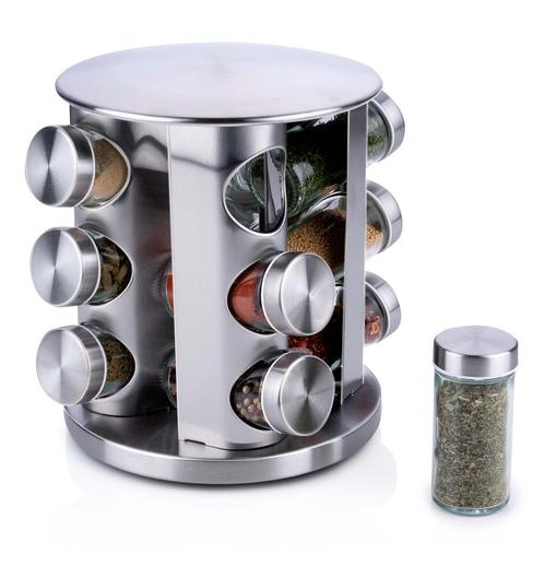 Rotating spice rack with jars (Keuken hulpmiddelen), Huis en Inrichting, Keuken | Keukenbenodigdheden, Nieuw, Verzenden