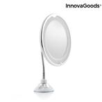 InnovaGoods LED Spiegel Met Flexibele Arm & Zuignap - 20 cm, Nieuw, Ophalen of Verzenden