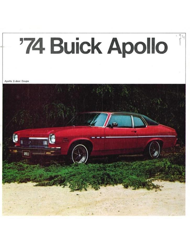 1974 BUICK APOLLO BROCHURE ENGELS (USA), Boeken, Auto's | Folders en Tijdschriften
