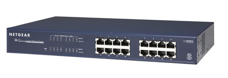 NETGEAR ProSAFE JGS516 - 16 Ports Gigabit Switch Nieuw, Computers en Software, Netwerk switches, Nieuw, Ophalen of Verzenden