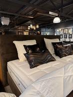 Boxspring Utrecht Velvet Bruin 180x200, Ophalen, Bruin, 180 cm, 200 cm
