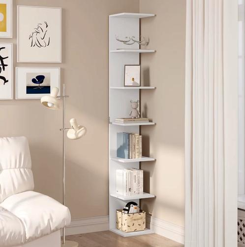 Nieuwe Modulaire Boekenkast Wit 7-Laags of 4 -Laags Modulair, Huis en Inrichting, Kasten | Boekenkasten, Nieuw, Verzenden