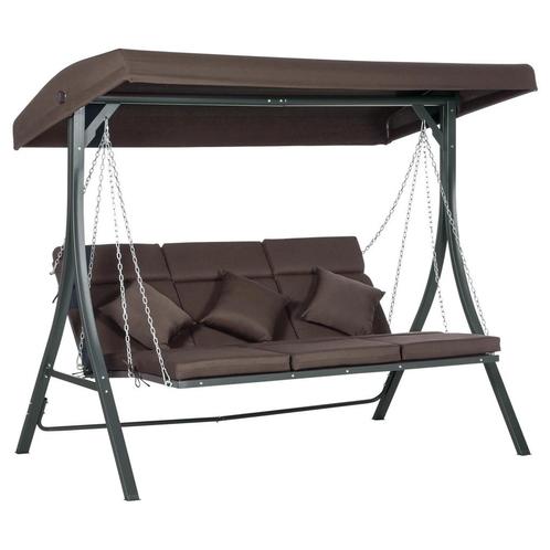 TRUUSK Hollywoodschommel 3-zits, Schommelbank Met Verstelbaa, Tuin en Terras, Overige Tuin en Terras, Nieuw, Verzenden