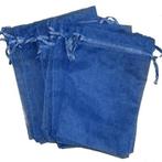 Organza zakjes - Marine blauw 10x15 cm - 100 stuks / cade...