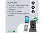 Doro 2880 - Klaptelefoon - 4G met extern display en, Verzenden, Zo goed als nieuw