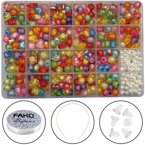 Fako Bijoux® - Kralen Set - Acryl - Sieraden Maken - Serie 7, Hobby en Vrije tijd, Kralen en Sieraden maken, Verzenden
