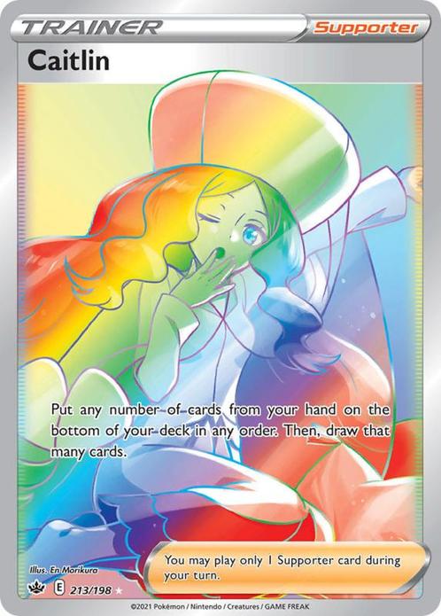 Caitlin  213/198 (Pokemon Singles, Pokemon TCG), Hobby en Vrije tijd, Verzamelkaartspellen | Pokémon, Nieuw, Ophalen of Verzenden