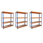 3 x Stellingkast Opbergrek Metaal - 150x50x180 cm - 100%, Zakelijke goederen, Kantoor en Winkelinrichting | Magazijn, Stelling en Opslag