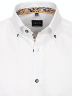 Wit Venti Overhemd Button Down Boord Met Motief Modern Fit, Kleding | Heren, Overhemden, Nieuw, Wit, Verzenden